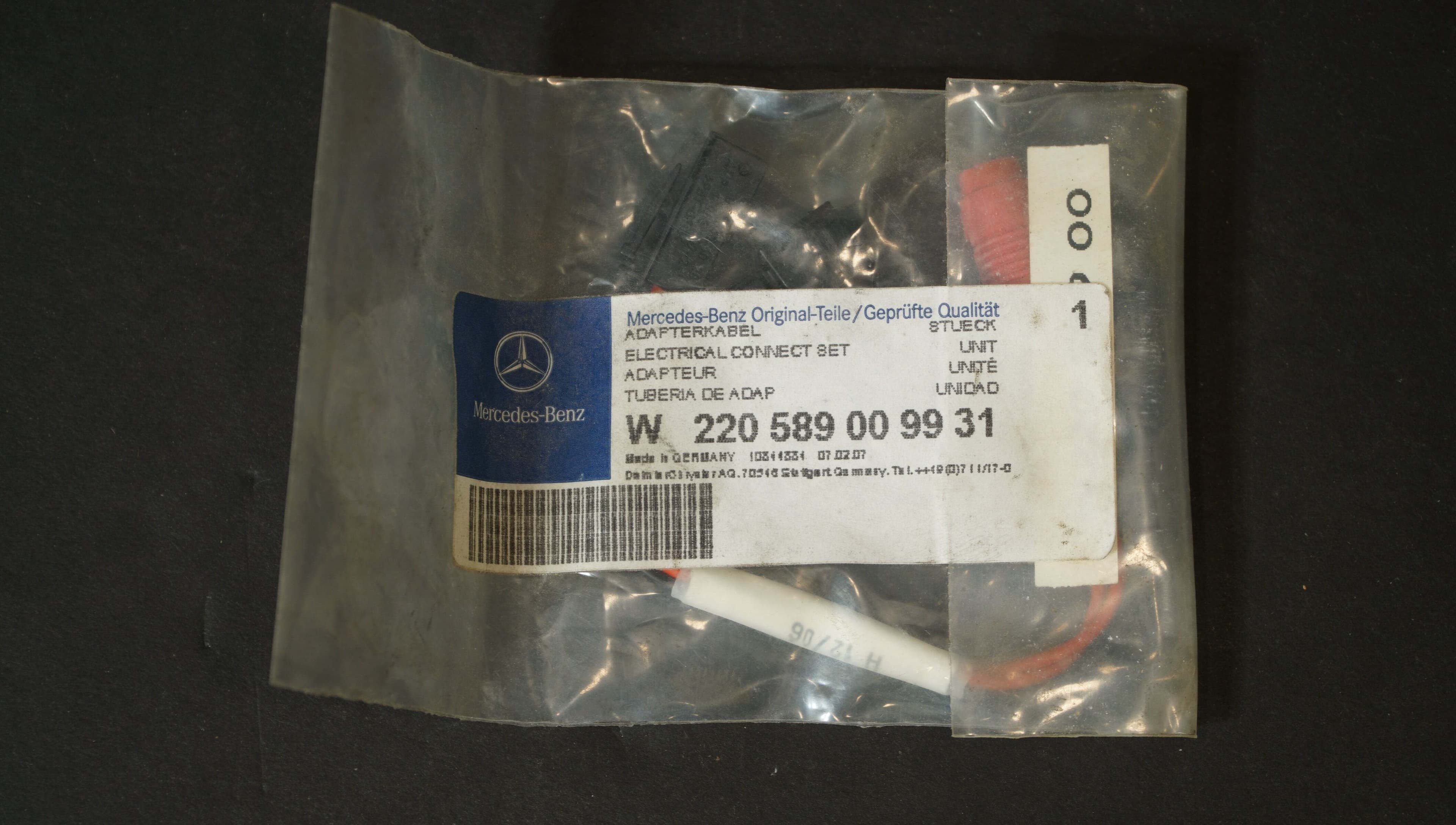 Mercedes 220 589 00 99 31 Electric Connect Set